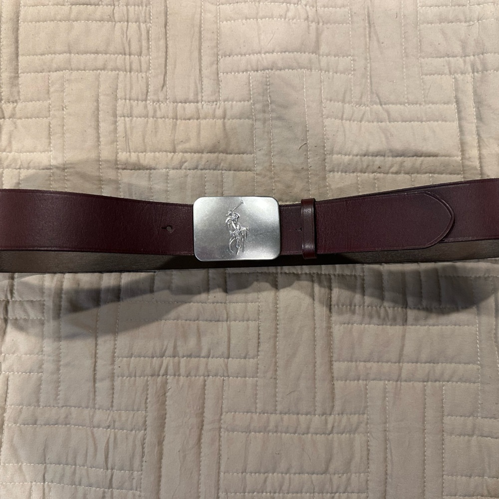 Polo RL leather belt with buckle - 40
